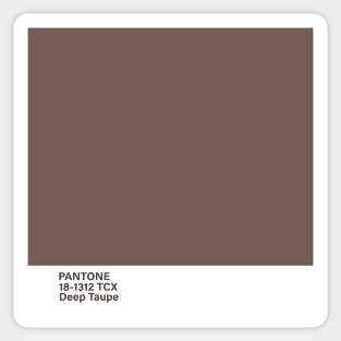 pantone 18-1312 TCX Deep Taupe Sticker